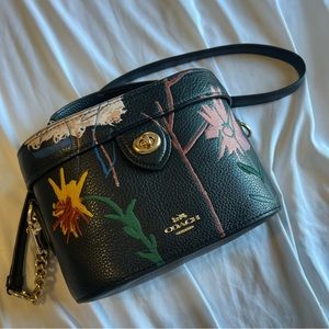 COACH X MICHEL JEAN BASQUIAT Limited edition leather Kay crossbody bag